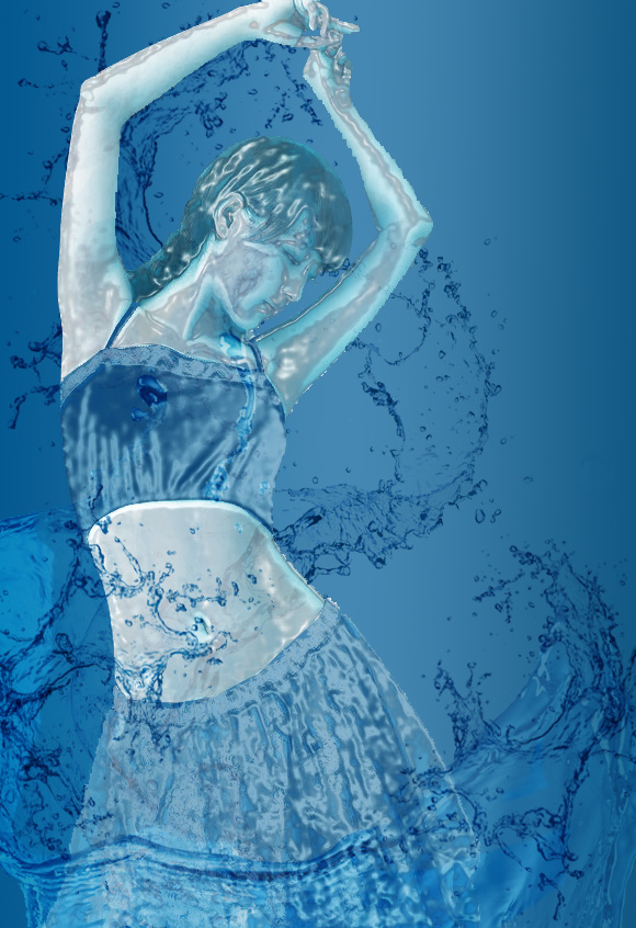 液态水人效果制作