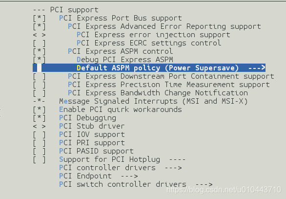 PCIe Linux ASPM