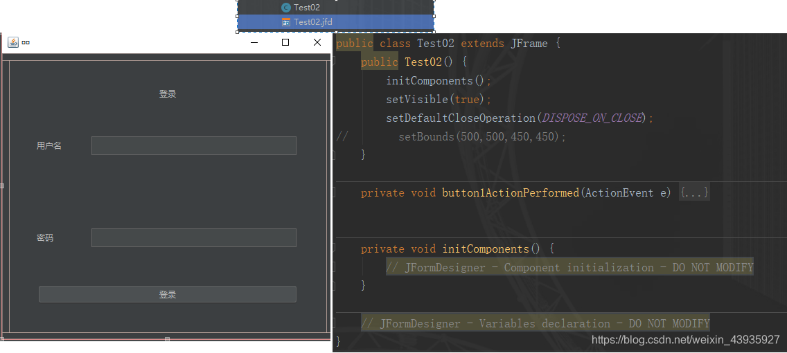 【Java杂记】GUI技术:Swing基本使用及JFormDesigner插件安装使用_jframedesigner-CSDN博客