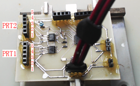▲ 设置PRT1,PRT2对应的接口