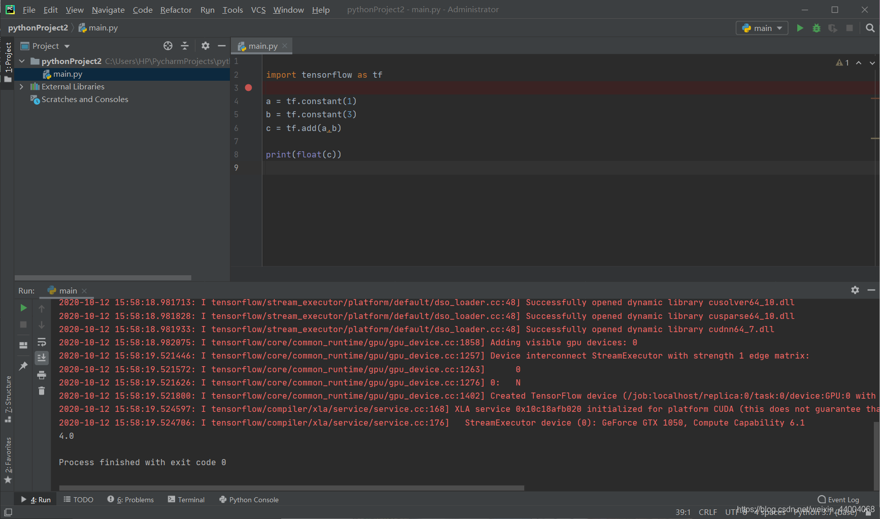 Tensorflow 2.3.0(比最新版本低一般)完整安装教程-2020/10/12_那个源有tensorflow-cpu2.3.0版本 ...