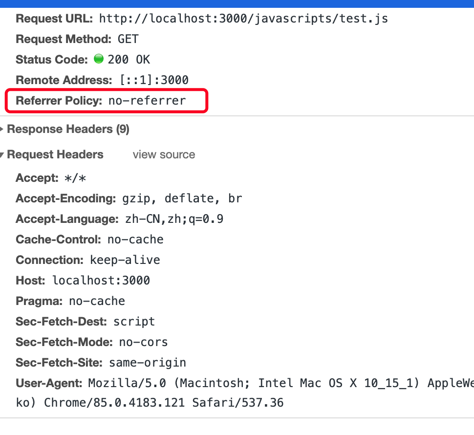 HTTP请求中的Referer和Referrer Policy_header add referrer-policy “no-referrer ...
