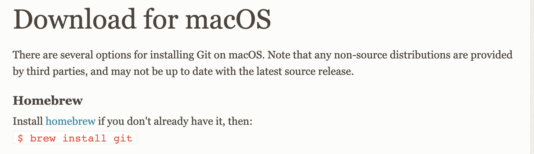 git for mac brew