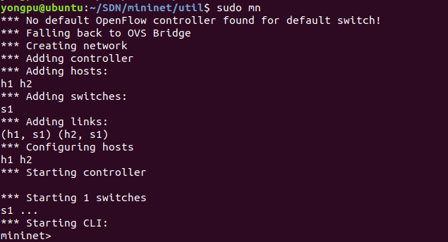 Ubuntu安装Mininet教程