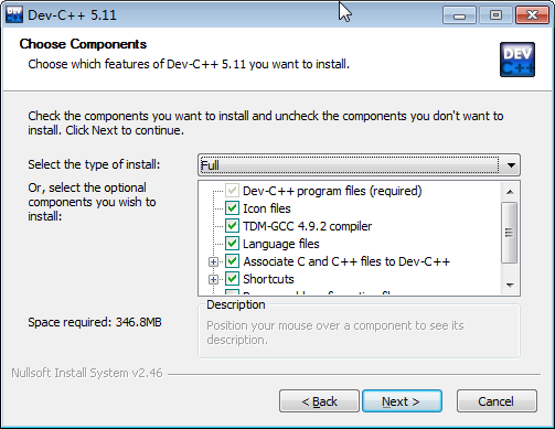 Dev C++软件的下载安装与使用_dev-cpp 5.11 tdm-gcc 4.9.2-CSDN博客