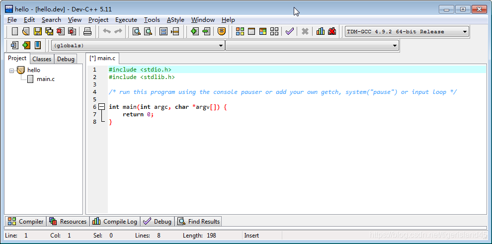 Dev C++软件的下载安装与使用_dev-cpp 5.11 tdm-gcc 4.9.2-CSDN博客