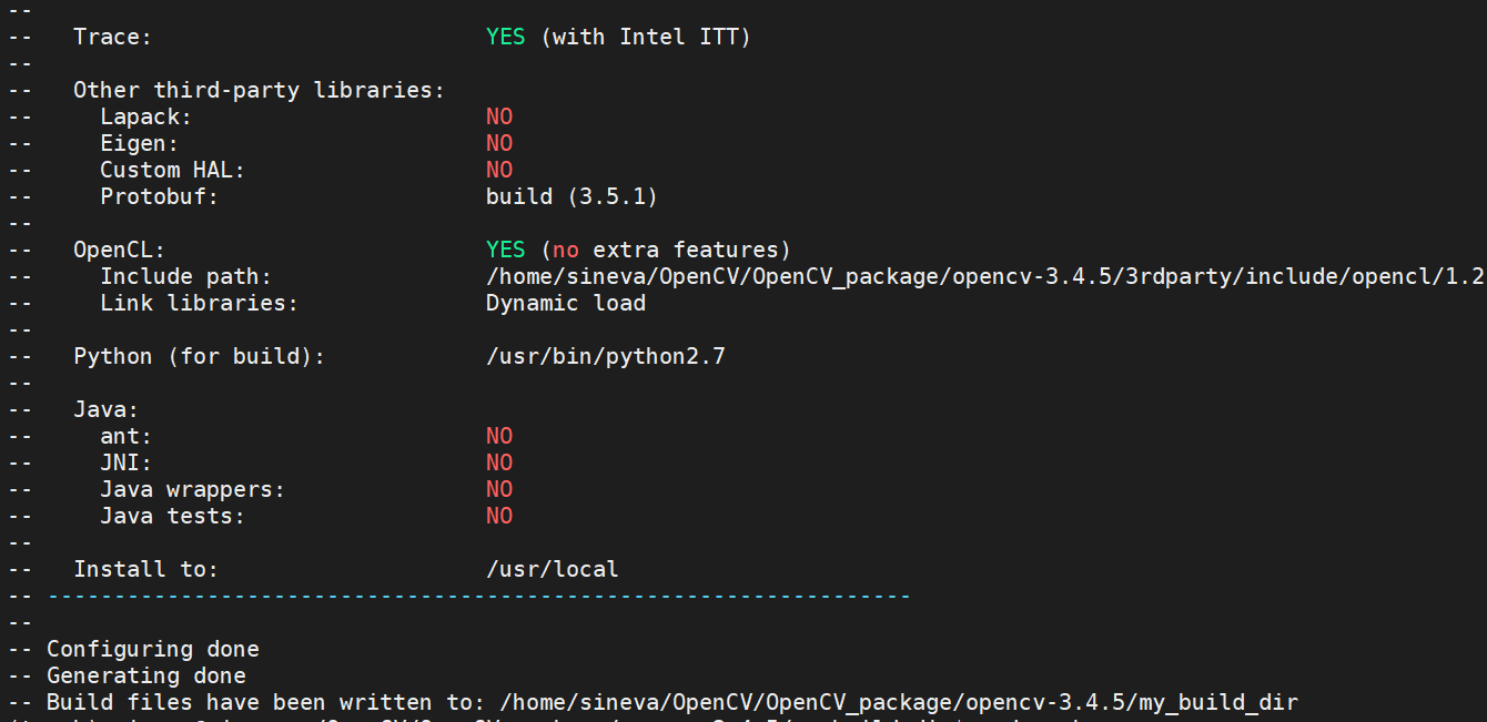 ubuntu16.04下编译安装OpenCV3.4.5步骤(超详细)_opencv3.4.5 交叉编译CSDN博客