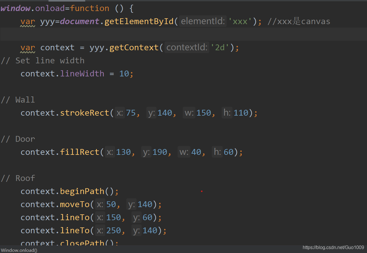 使用canvas时出现Uncaught TypeError: Cannot read property ‘getContext‘ of ...