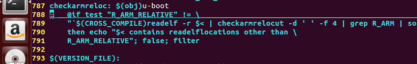 make: *** [checkarmreloc] 错误 1