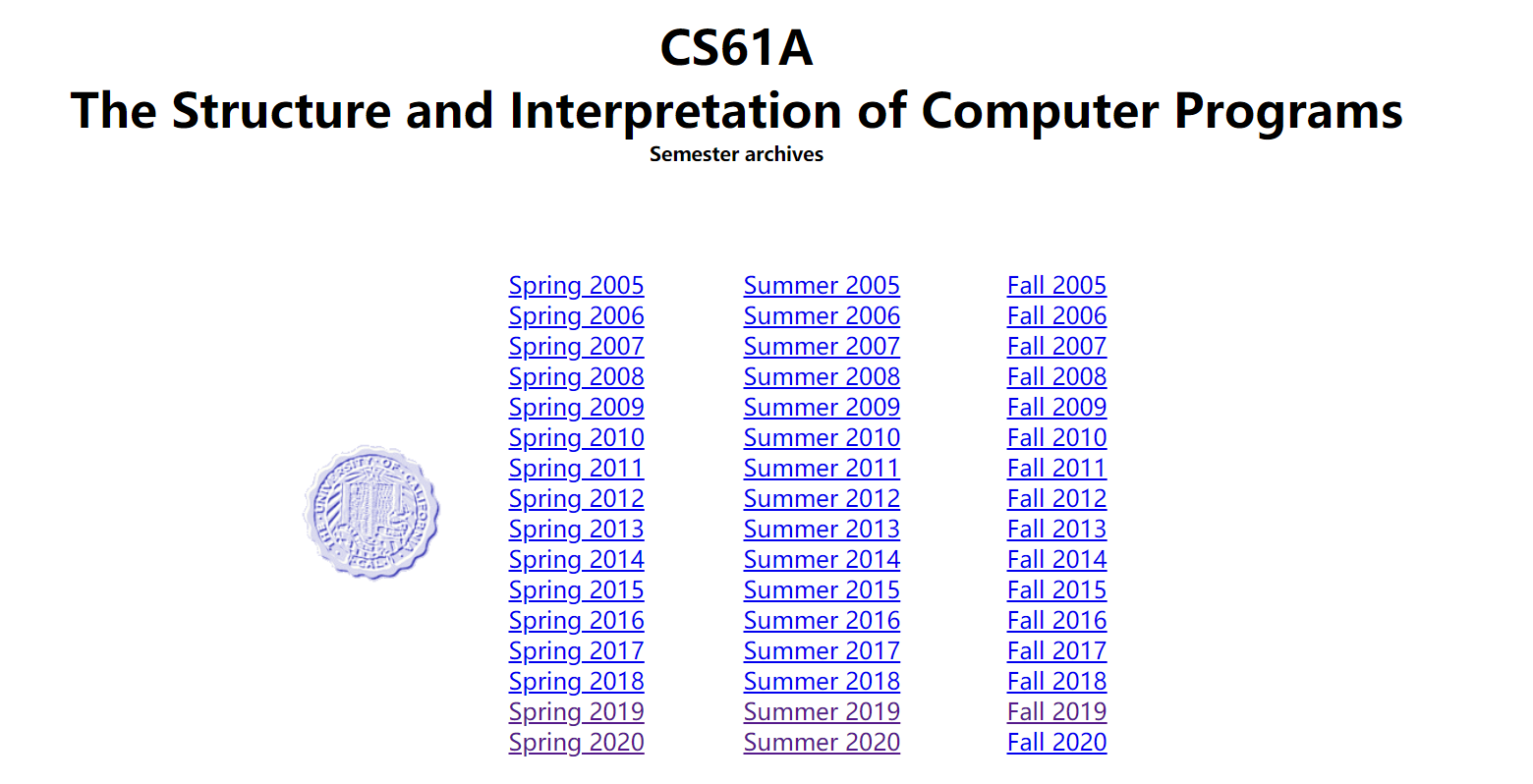 Cs61a Summer 2025