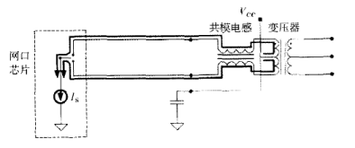 图8：两线共模电感用于电流驱动型的芯片
