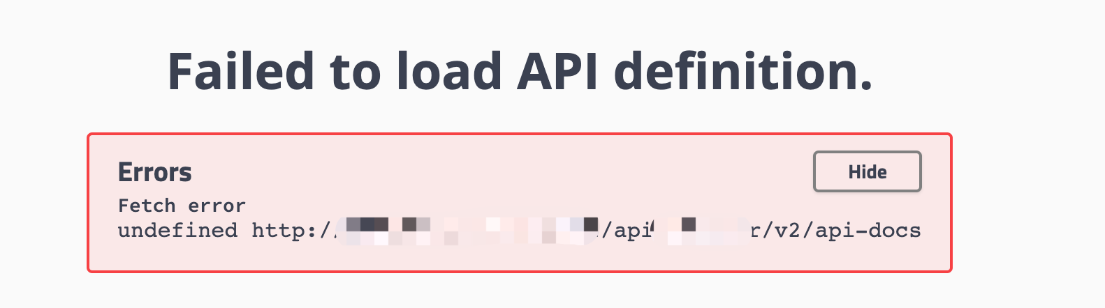 解决swagger提示Failed to load API definition Fetch errorundefined_swagger提示 ...
