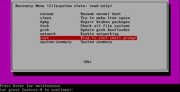 ubuntu 开机黑屏 解决方案 之一（filesystem readonly）