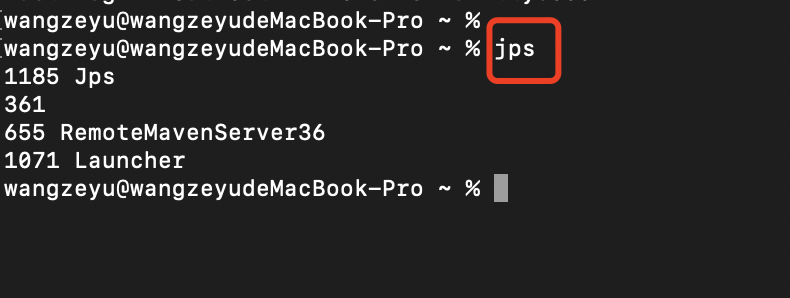 jps查看进程