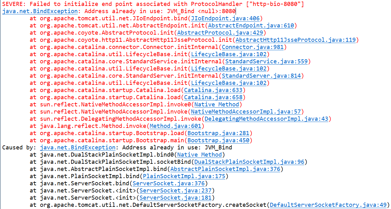 Java.net.BindException: Address Already In Use: JVM_Bind ＜null＞:8080-CSDN博客