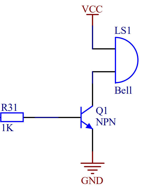蜂鸣器电路图图片