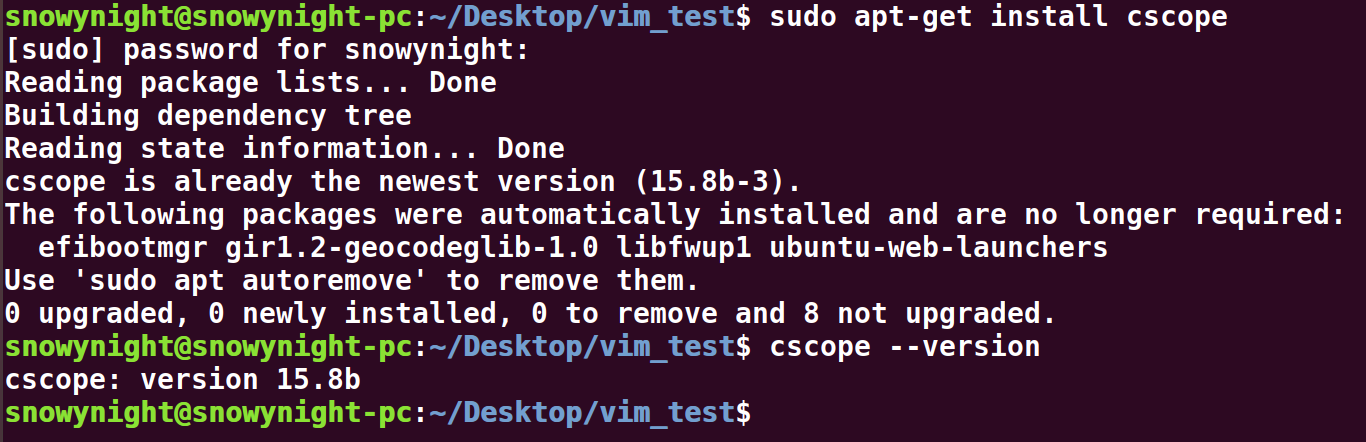 cscope--a tool used with vim - Programmer Sought