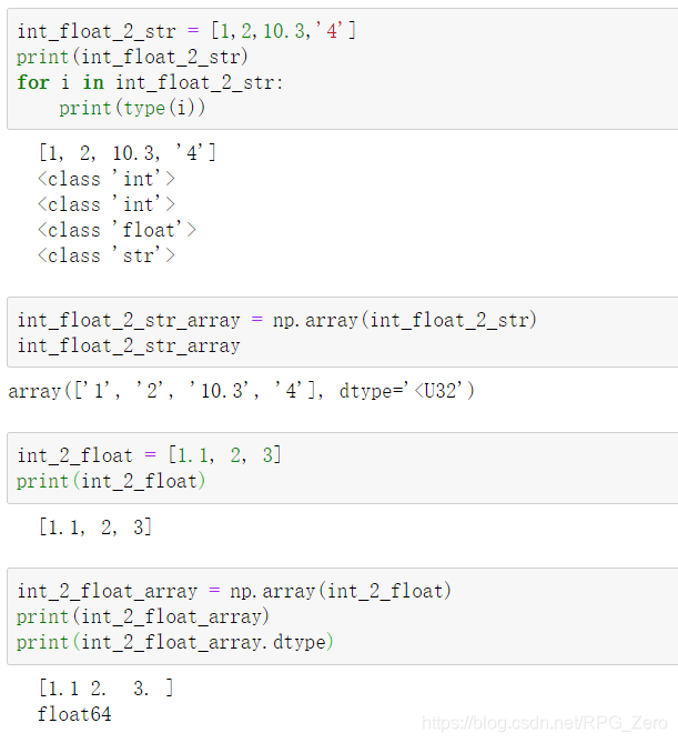 numpy ndarray中所有元素必须是同一类型 否则会自动向下转换 int->float->str_numpy里面要统一float吗-CSDN博客