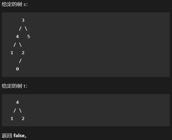 LeetCode 572. 另一个树的子树 思考分析
