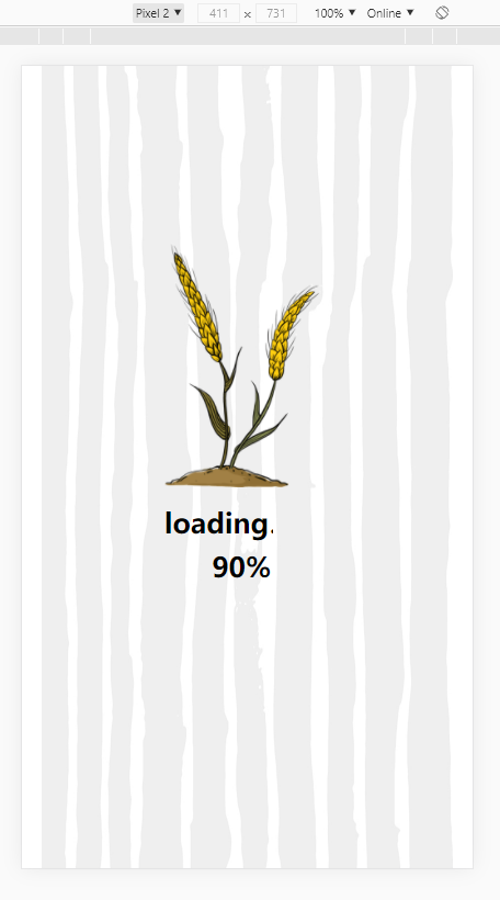 没有进行适配之前在pixel2的移动端是没有适配的