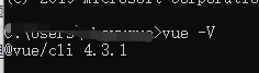 查看vue-cli版本