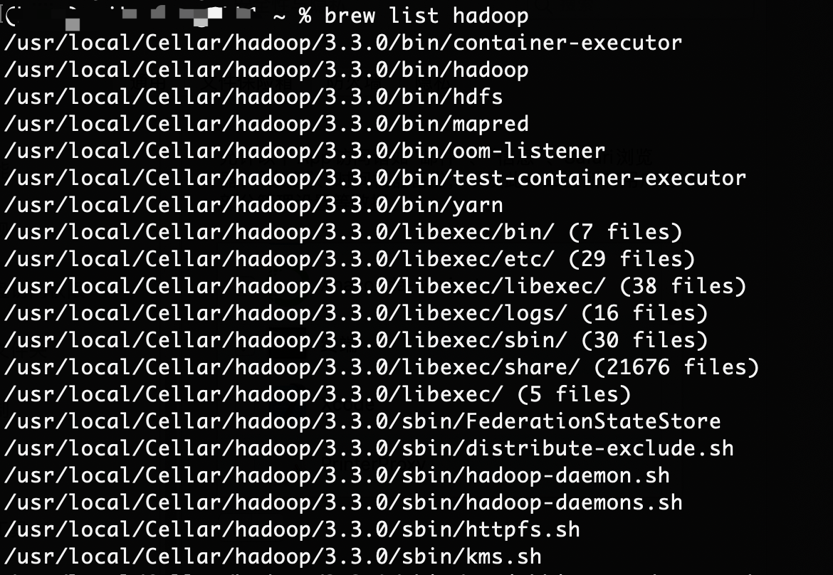 list hadoop