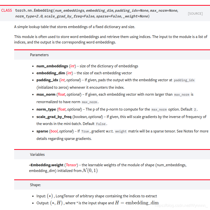 终于碰上torch.nn.Embedding_nn.embedding通过矩阵加载预训练向量CSDN博客