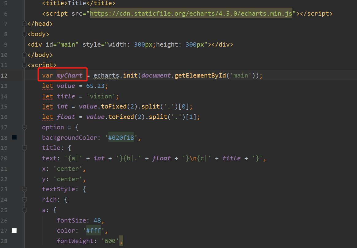 HTML 数据可视化模板 echarts实现_html echarts-CSDN博客