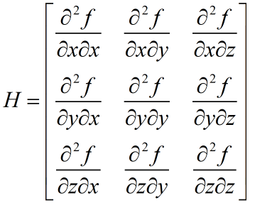 hessian矩阵(黑塞矩阵)