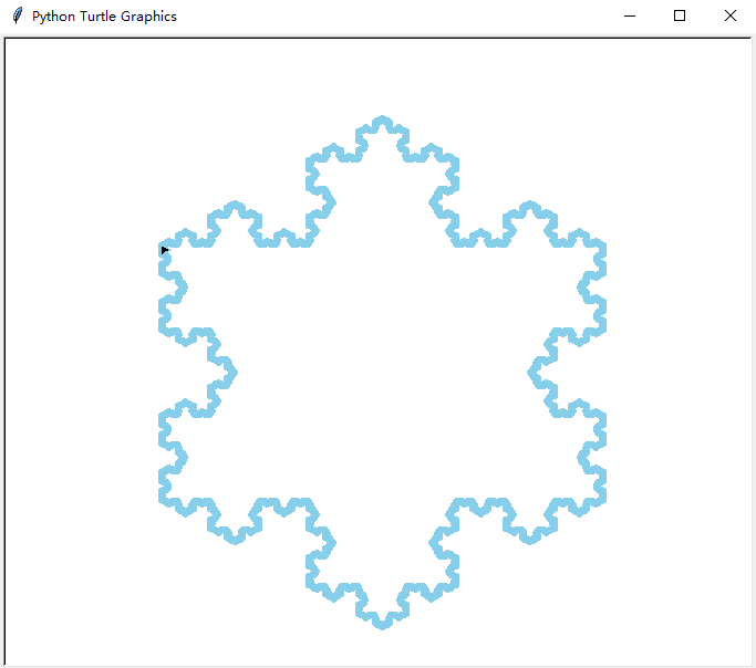 python代码画雪花图片