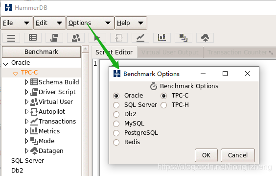 使用HammerDB测试Oracle性能_hammerdb官网-CSDN博客