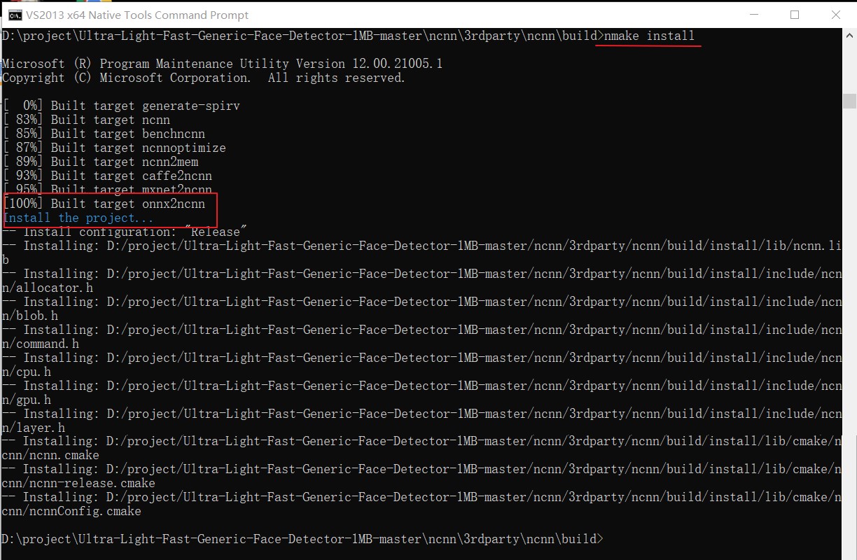 ncnn在win10+VS2013平台编译_vs2013配置ncnnCSDN博客