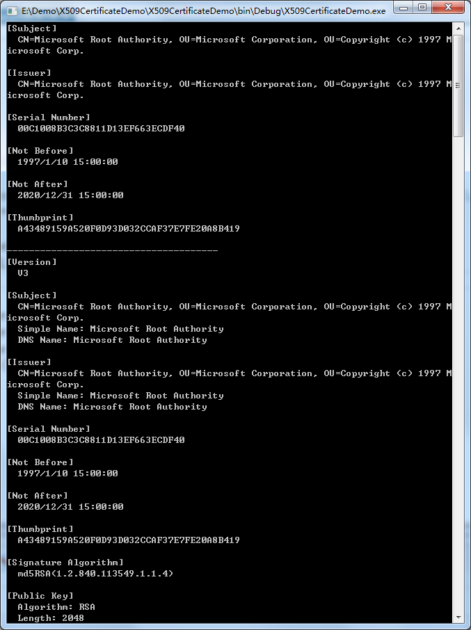 X509Certificate证书读取本地相应指纹证书_system.security.cryptography