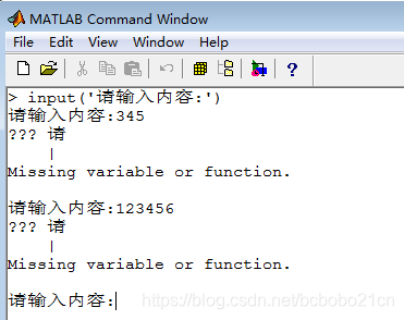 matlab input函数学习_input 的第一个参数必须为字符串或字符向量。-CSDN博客