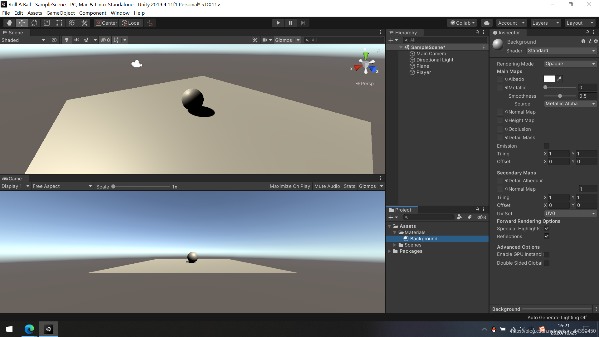 Unity Ball Set Unity官方案例-roll a ball_unity案例-CSDN博客