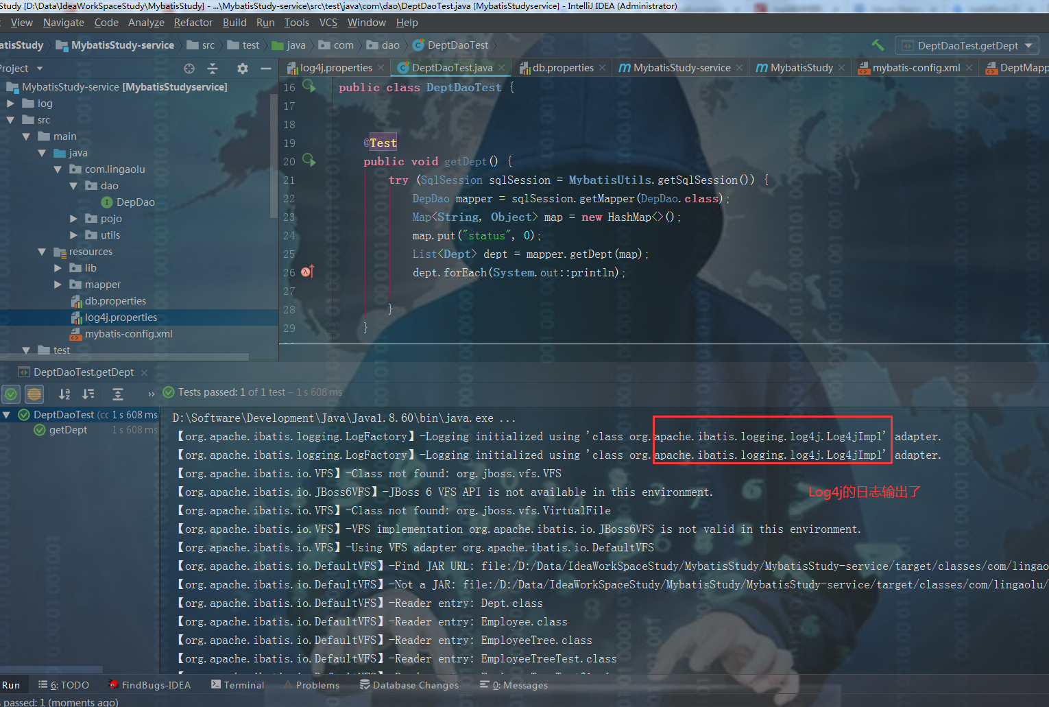 Mybatis使用LOG4J_mybatis log4j对象能实现查系统时间CSDN博客