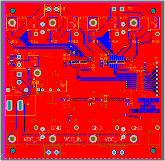 ▲ 图2.2.6 电机驱动PCB