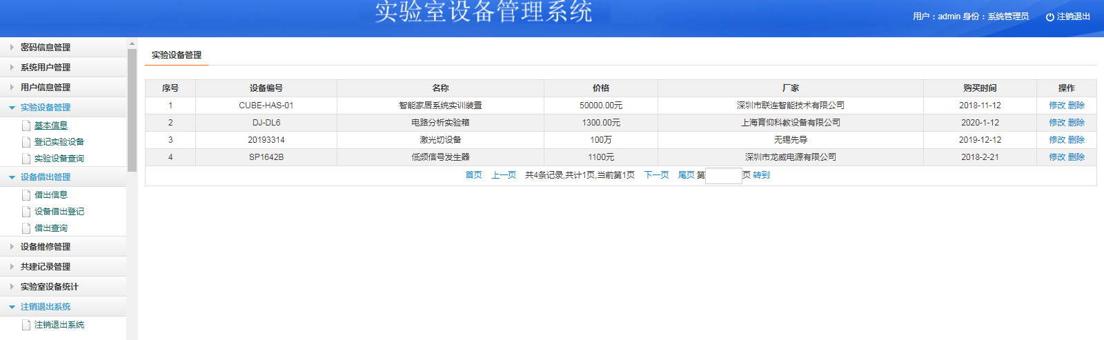 基于java的实验室管理系统_javaweb管理系统项目