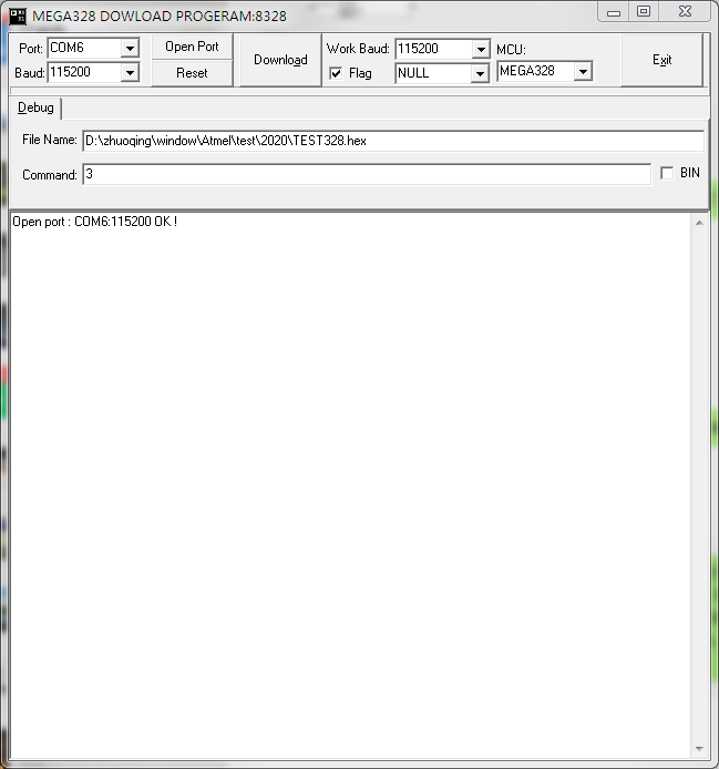 ▲ ISP下载软件界面