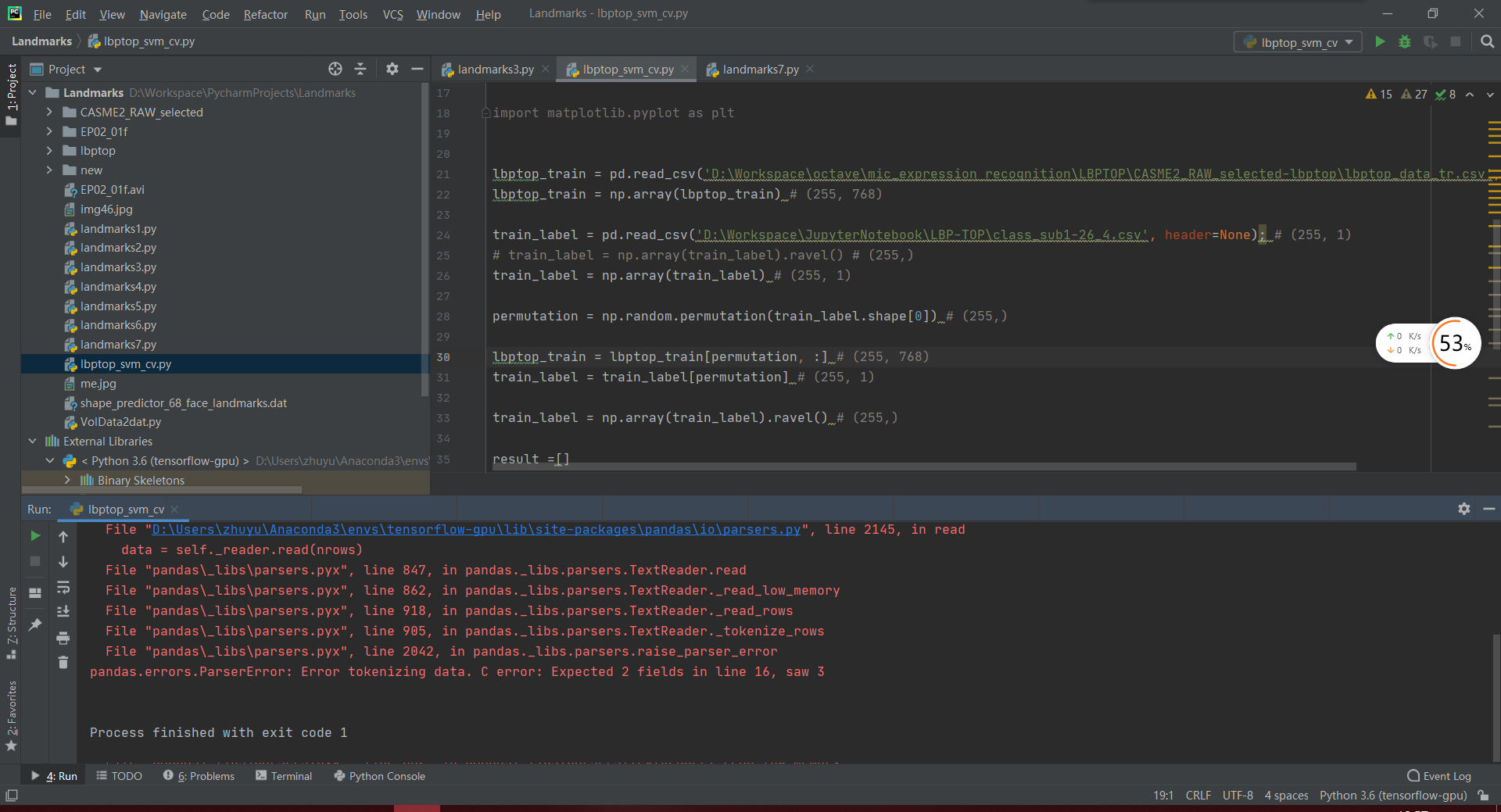 解决：parsererror Error Tokenizing Data C Error Expected 1 Fields In Line 16 Saw 2 灰信网（软件开发博客聚合） 0813