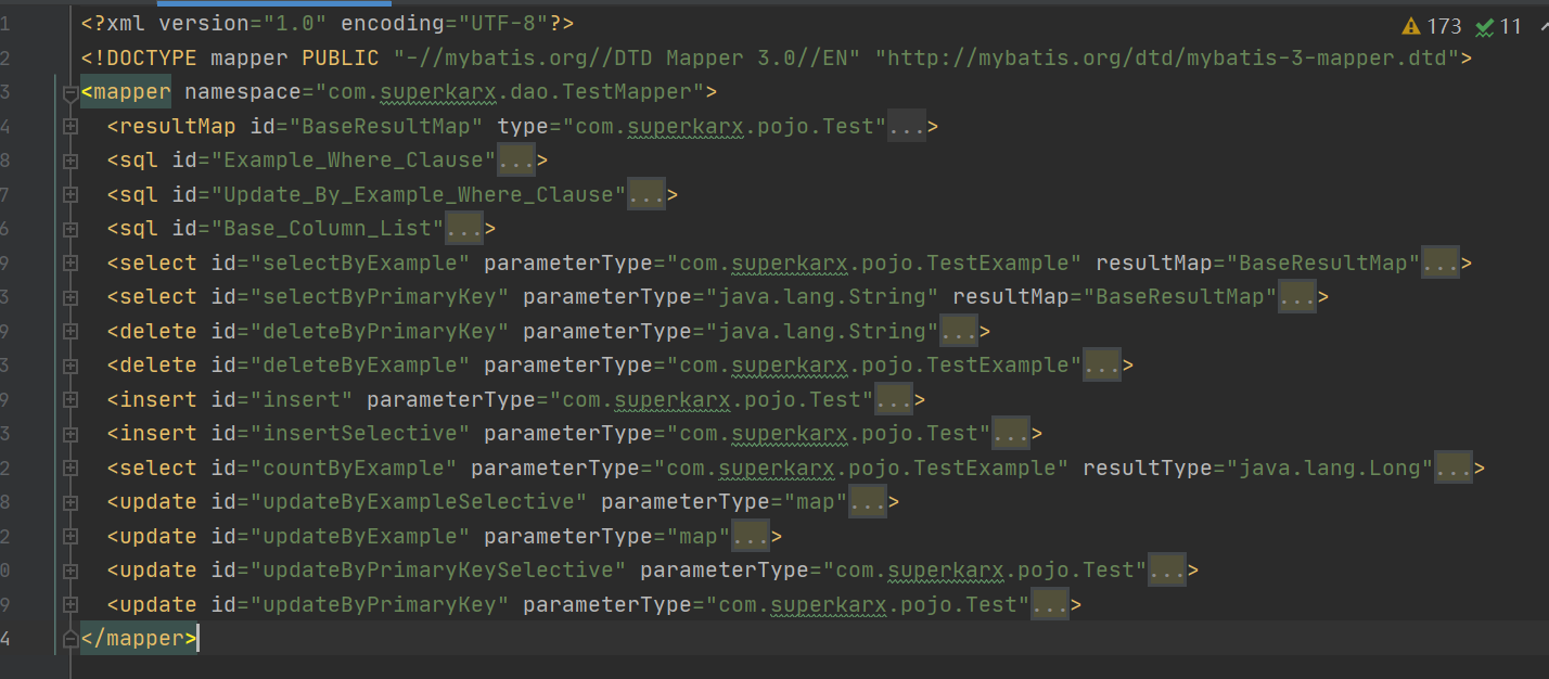 springbootmybatisgenerator逆向工程自动生成的代码文件内容详细解析