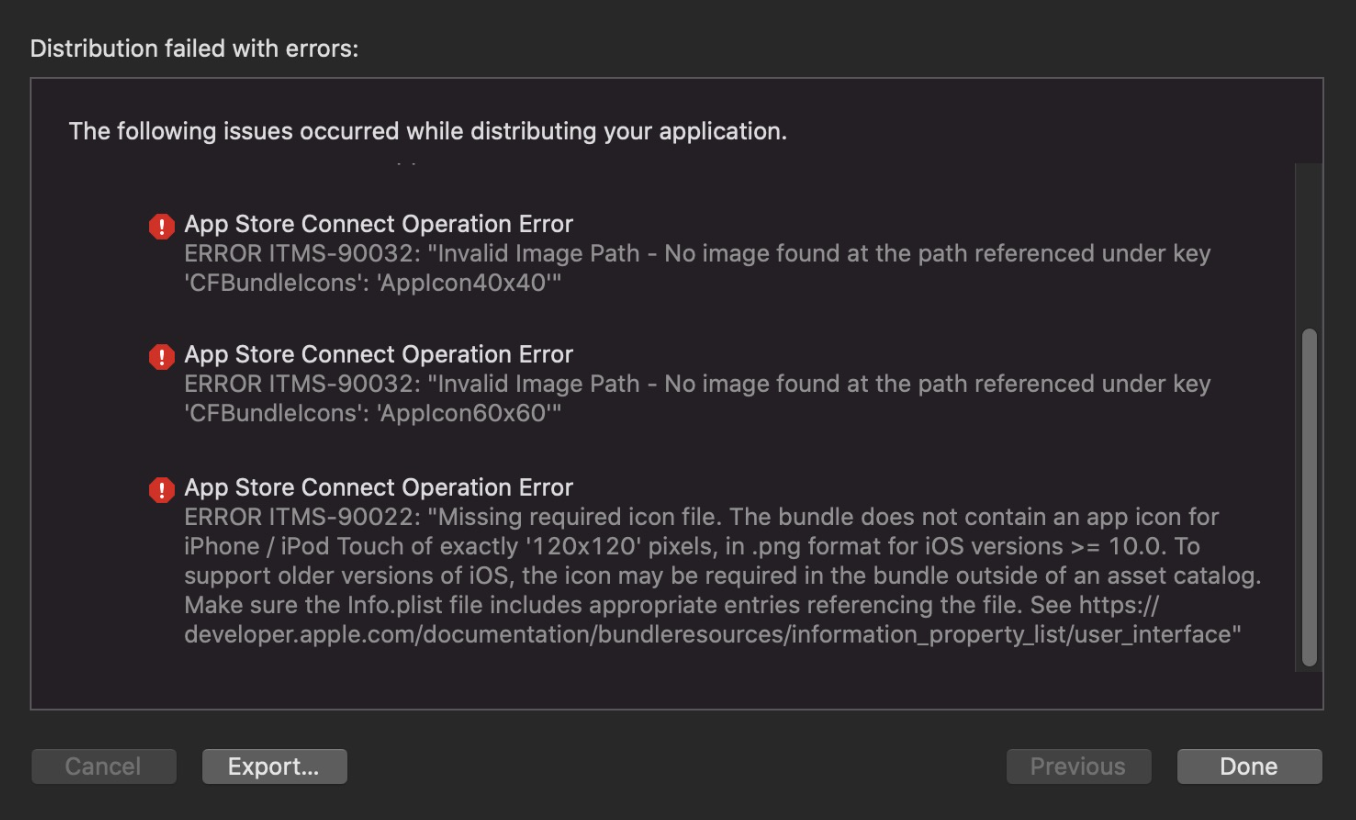 App Store Connect Operation Error_app store connect operation error