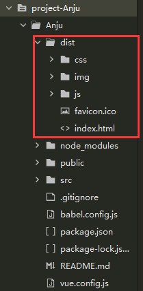 vue打包生成的文件