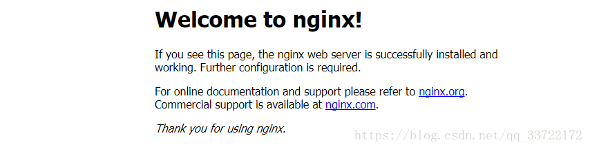 nginx欢迎页面