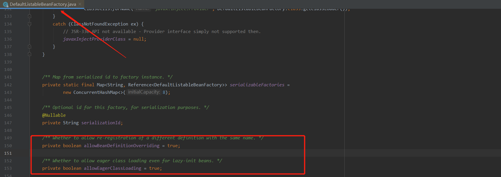 Spring中修改allowBeanDefinitionOverriding和allowCircularReferences属性的两种方式