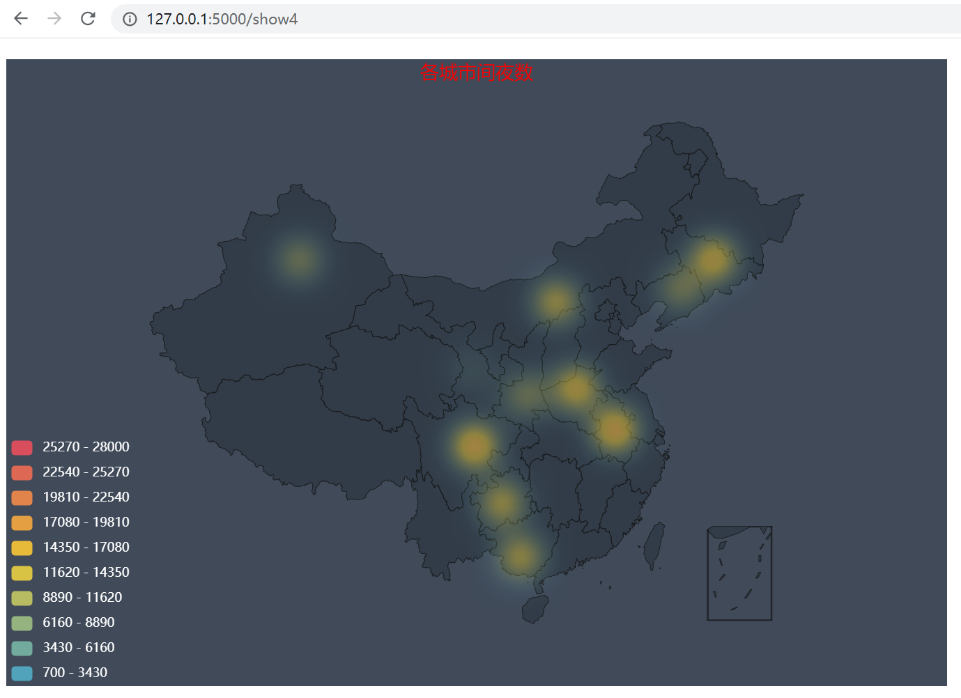 echarts地图散点热力图1