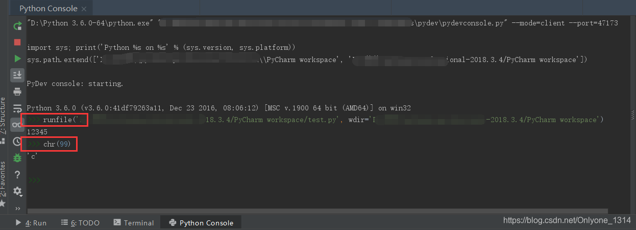 Pycharm中Run窗口、Terminal窗口、Python Console窗口的区别及其切换方法_pythonconsole运行和运行有 ...