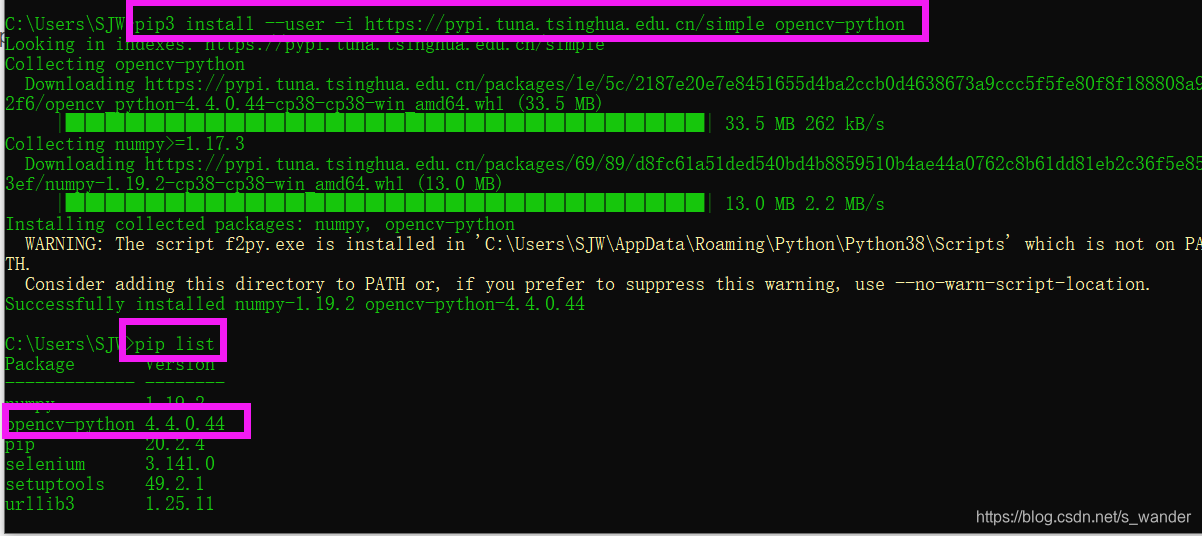 pip install opencv-python失败_用pip install下载opencv-python失败-CSDN博客