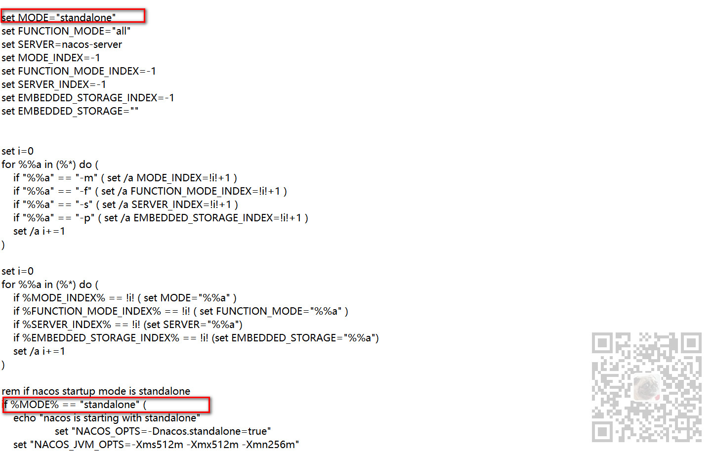 Nacos在双击startup.cmd启动时提示:Unable to start embedded Tomcat