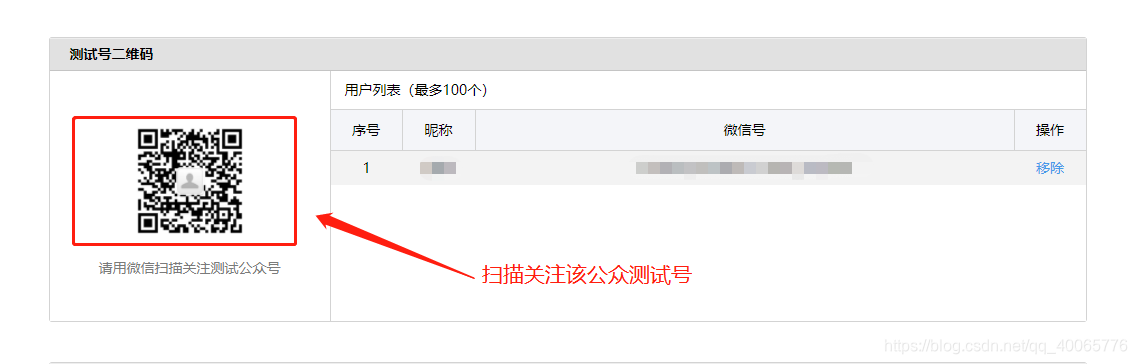 测试号二维码